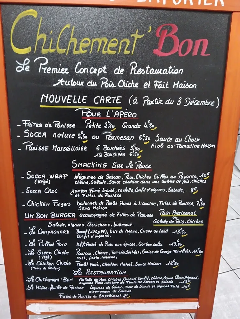 Menu_Chichement'BON: Restaurant 