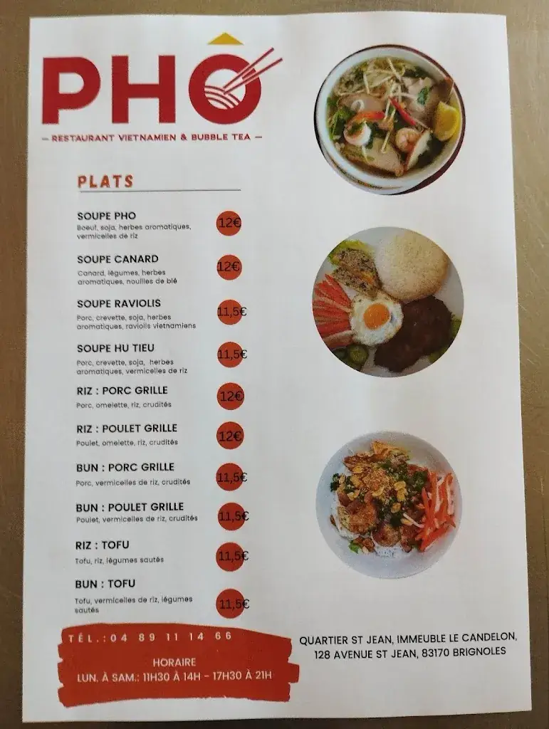 Menu_Restaurant PHO_Brignoles_image_2