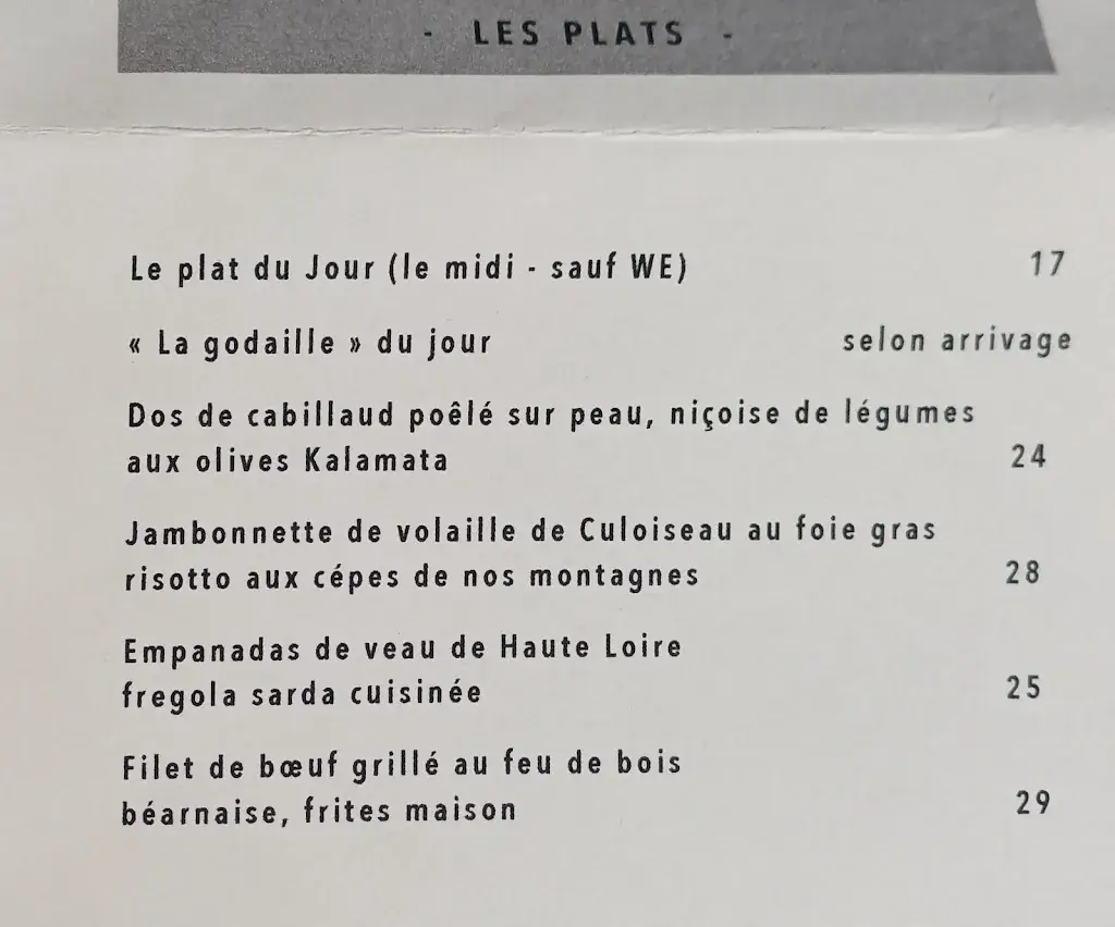 Menu_Auberge Fontaine du Berger_Orcines_image_1