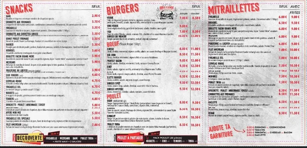 Menü_Restaurant Friterie Le Brussels Brignoles_Brignoles_Bild_1