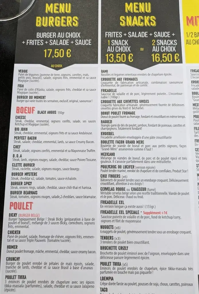 Menü_Restaurant Friterie Le Brussels Brignoles_Brignoles_Bild_4