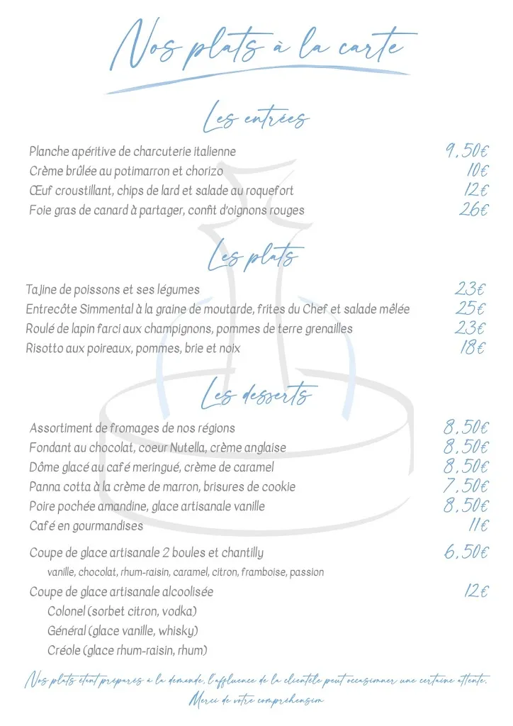 Menu_Restaurant La Fontaine_Val_image_1