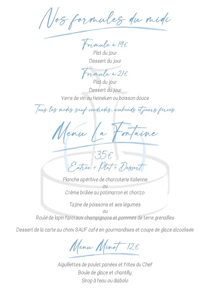 Menu_Restaurant La Fontaine_Val_image_2