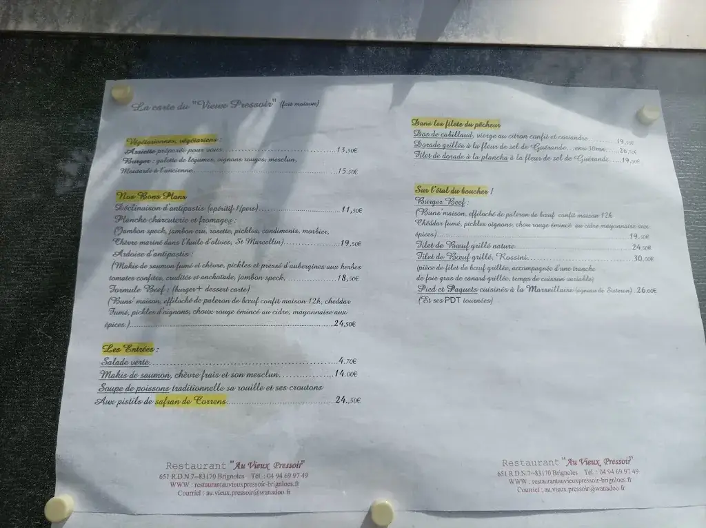 Menu_Au Vieux Pressoir_Brignoles_image_1
