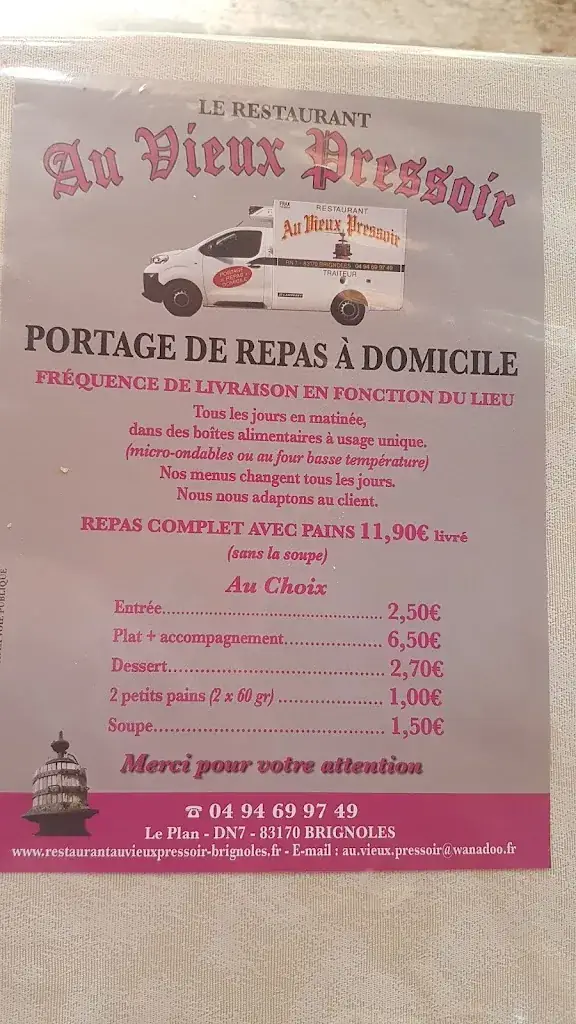 Menu_Au Vieux Pressoir_Brignoles_image_2