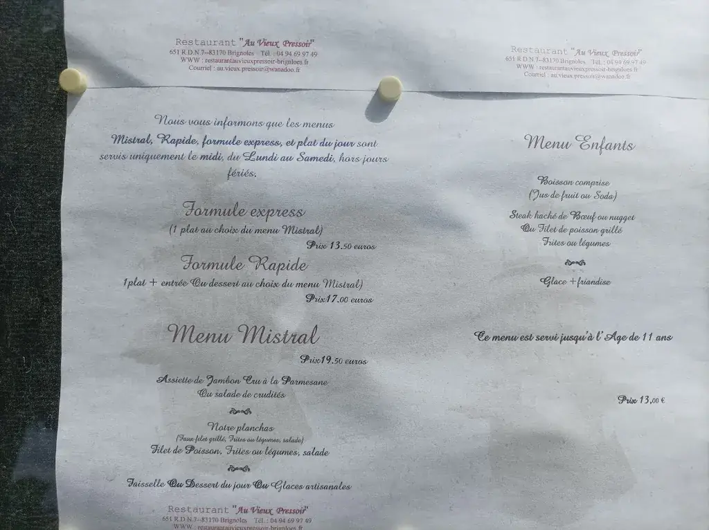 Menu_Au Vieux Pressoir_Brignoles_image_3