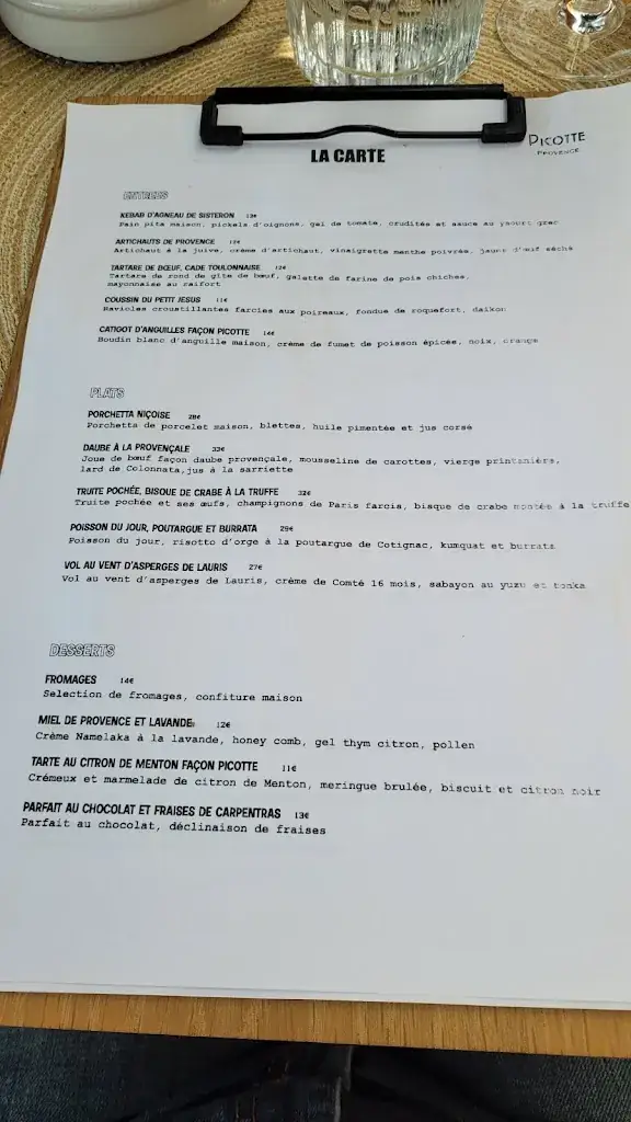 Menu_Picotte Provence_Cotignac_image_2