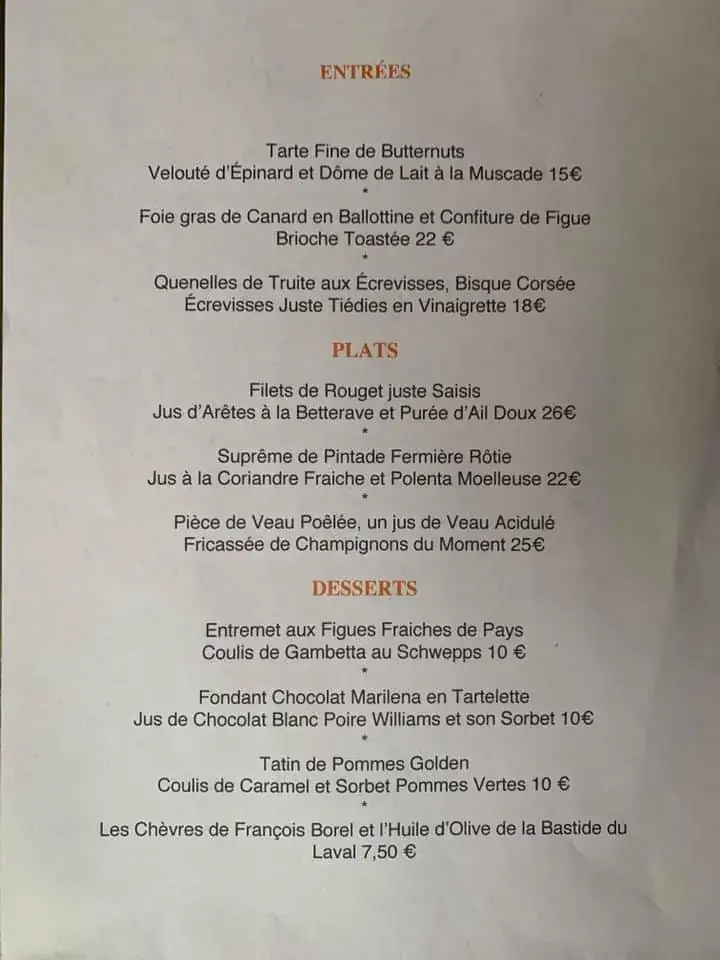 Menu_Au Moulin Gourmand. Cadenet_Cadenet_image_1