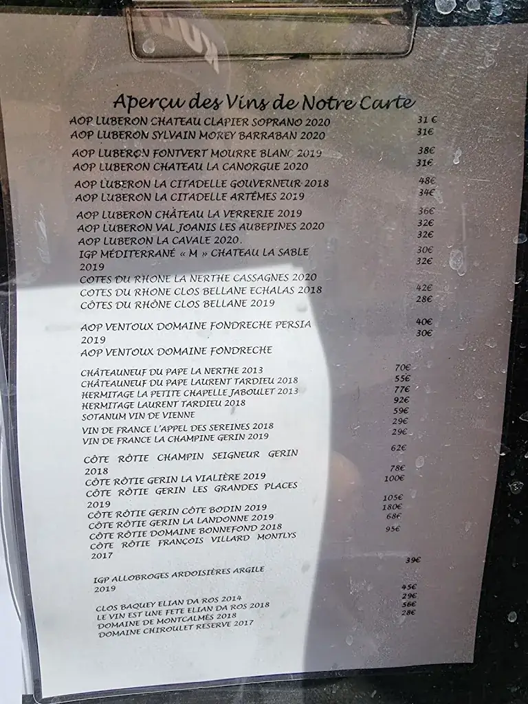 Menu_Au Moulin Gourmand. Cadenet_Cadenet_image_2