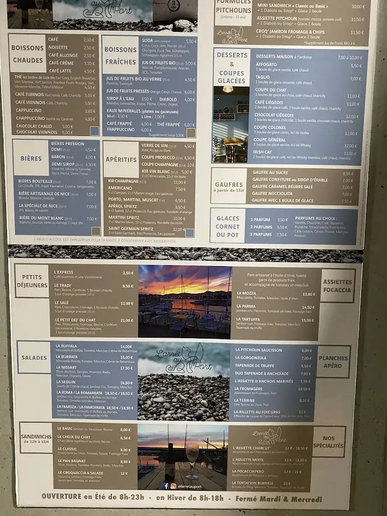 Menu_L'arrêt au Port_Cagnes-sur-Mer_image_1