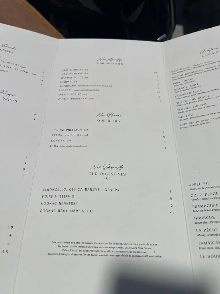 Menu_La Spiaggia plage_Cagnes-sur-Mer_image_1