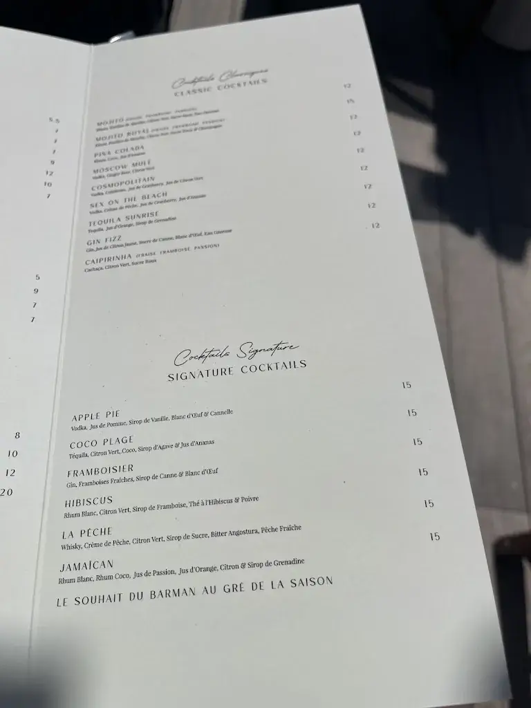Menu_La Spiaggia plage_Cagnes-sur-Mer_image_2