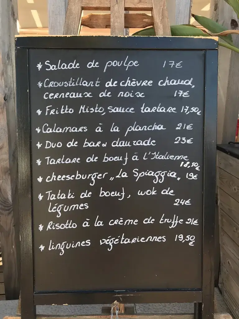 Menu_La Spiaggia plage_Cagnes-sur-Mer_image_4