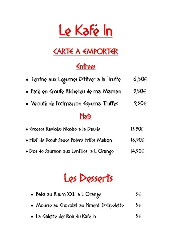 Menu_LE KAFE IN_Cagnes-sur-Mer_image_1