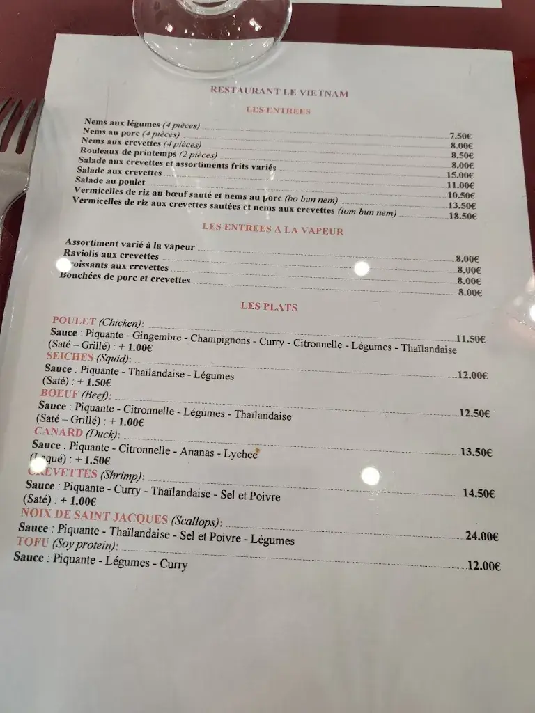 Menu_Le Vietnam_Cagnes-sur-Mer_image_2