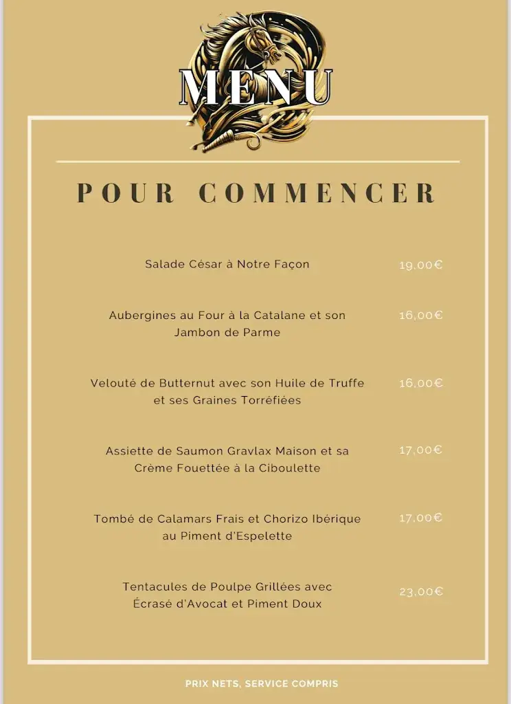 Menu_Restaurant La Cravache Les Paris Mutuels Urbains_Cagnes-sur-Mer_immagine_2