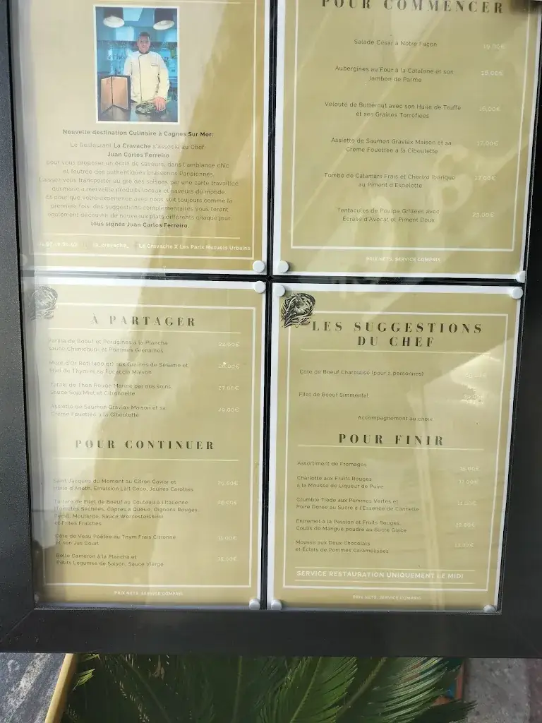 Menu_Restaurant La Cravache Les Paris Mutuels Urbains_Cagnes-sur-Mer_immagine_4