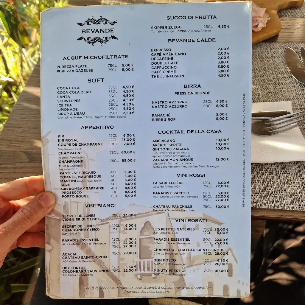 Menu_La Zagara_Cagnes-sur-Mer_image_1