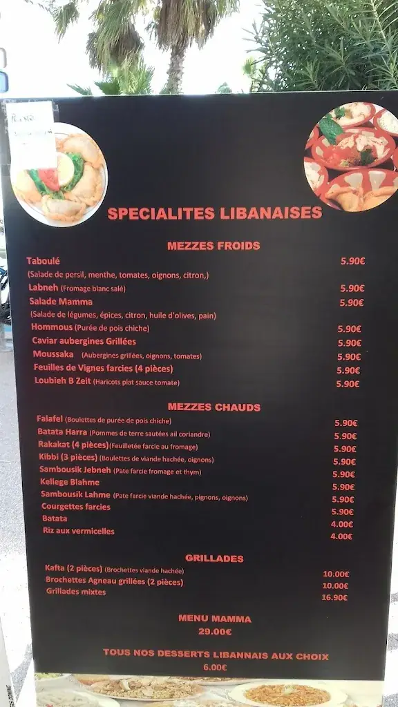 Menu_Trattoria La Mamma_Cagnes-sur-Mer_image_2