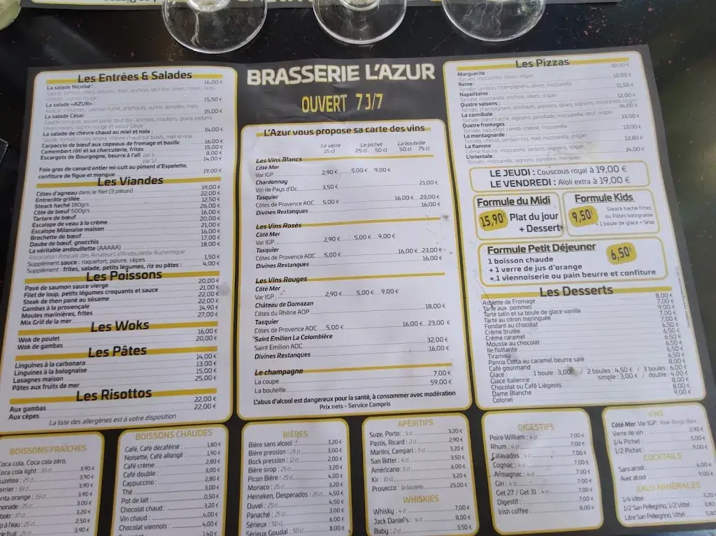 Menu_Restaurant L'Azur_Cagnes-sur-Mer_image_3