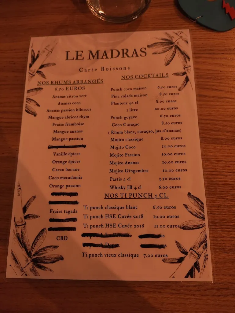 Menu_Le Madras_Carcès_image_4
