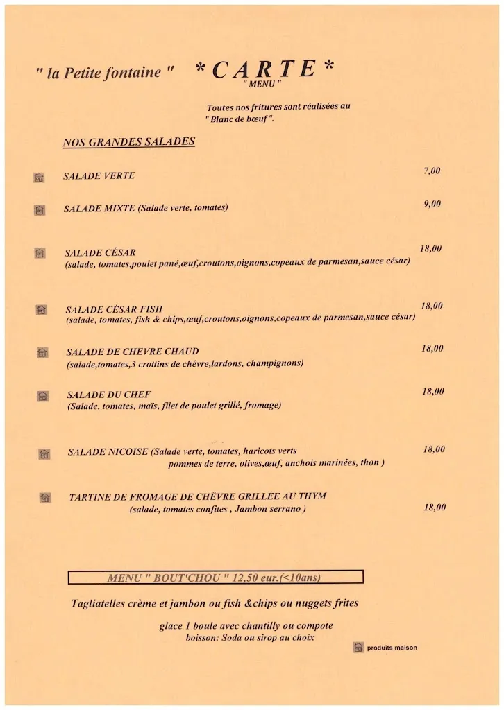Menu_Restaurant pizzeria La Petite Fontaine_Carcès_image_1