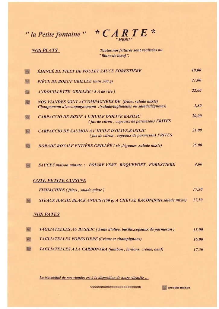 Menu_Restaurant pizzeria La Petite Fontaine_Carcès_image_2
