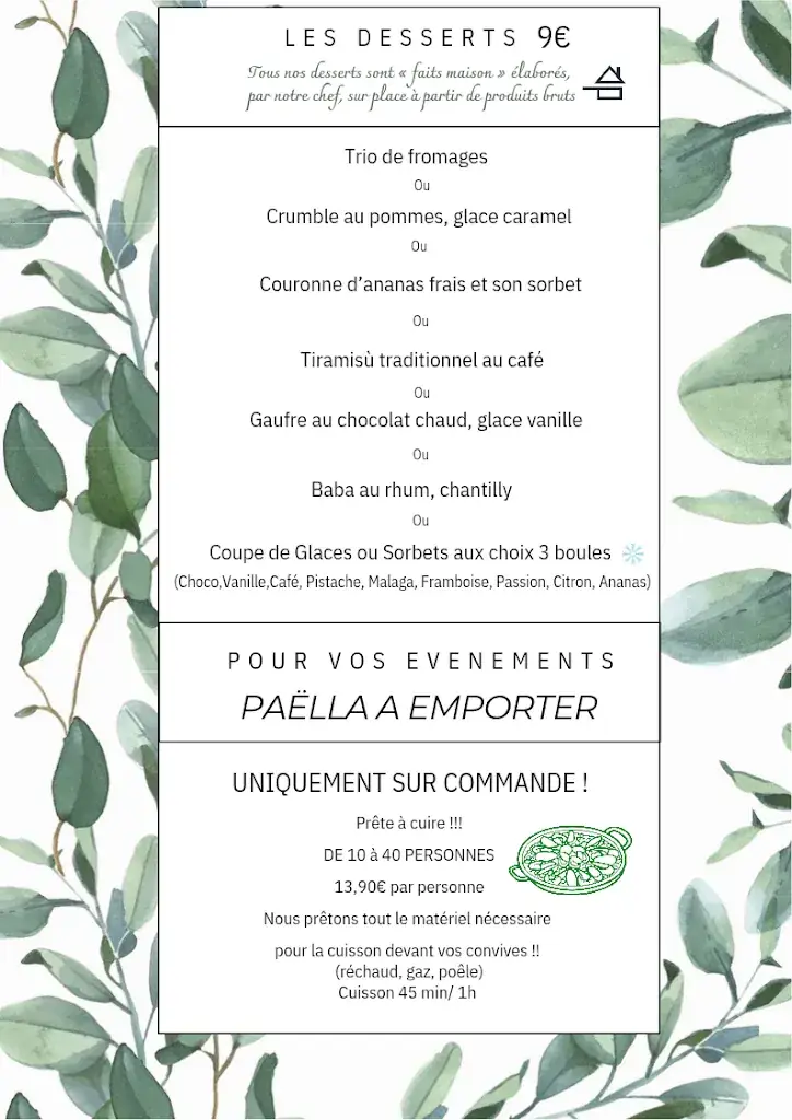 Menu_Restaurant Les Esclapières_Montauroux_image_4