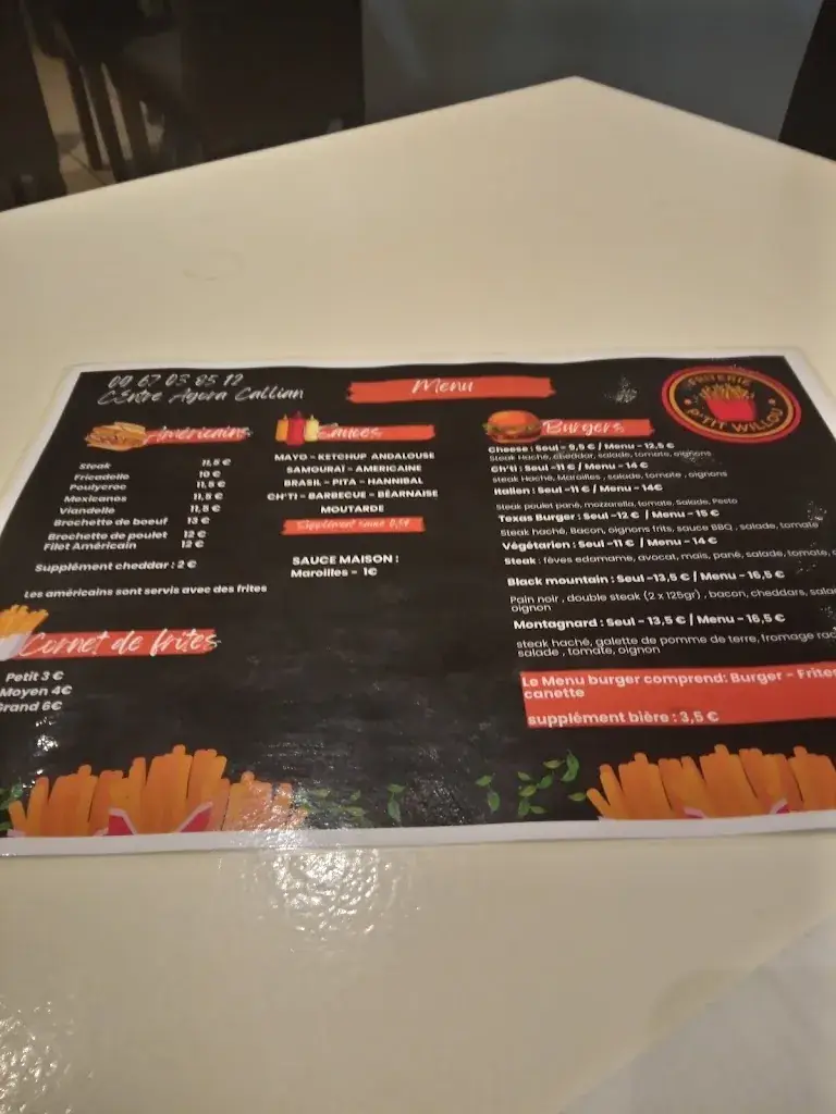 Menu_Friterie p'tit willou_Callian_immagine_3