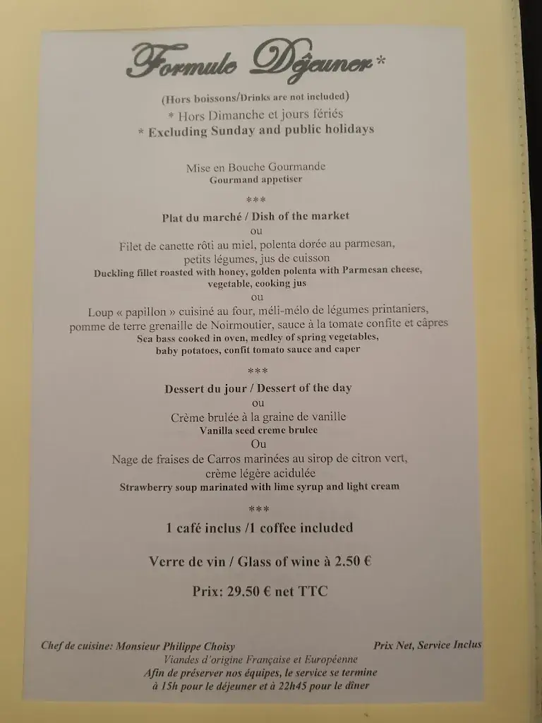 Menu_Hôtel Restaurant Le Moulin de la Camandoule Escourtin_Fayence_image_2