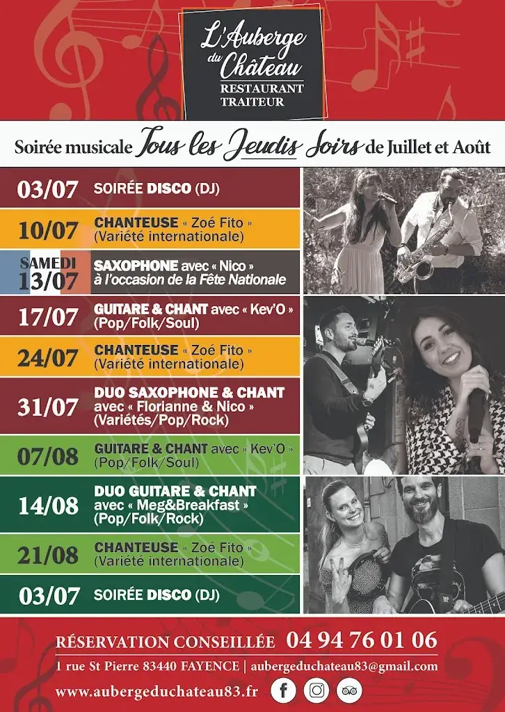 Menu_Auberge du Chateau_Fayence_image_4