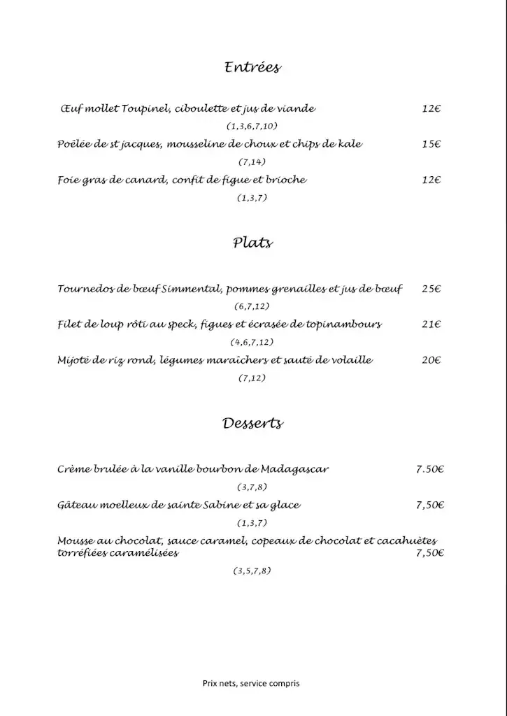Menu_La Torche_Fayence_immagine_2