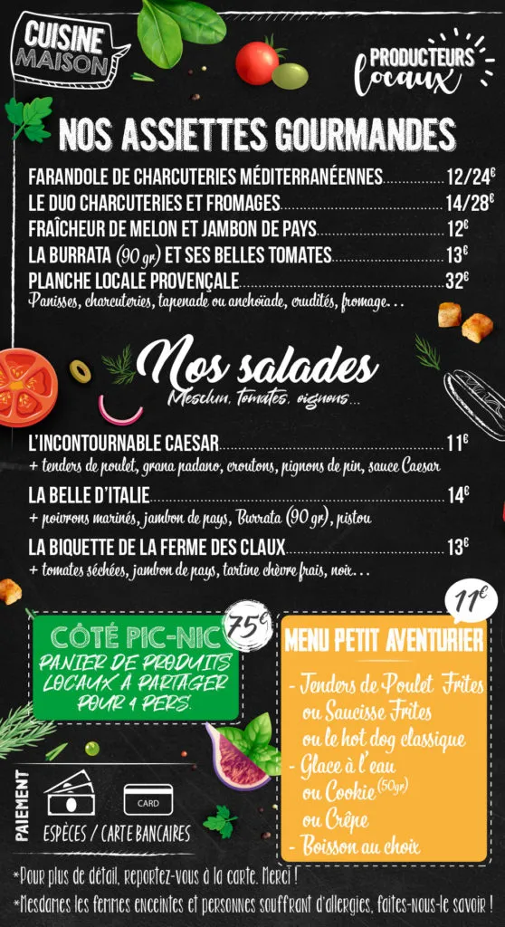 Menu_Le Cabanon - Lac St Cassien_Montauroux_image_3