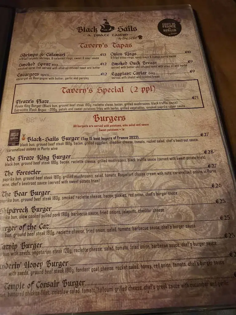 Menu_Black Sails - A Pirate Tavern By Chef LeChat_Cannes_image_2