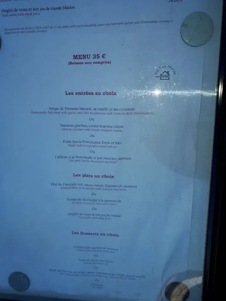 Menu_L'Assiette Provençale_Cannes_image_3