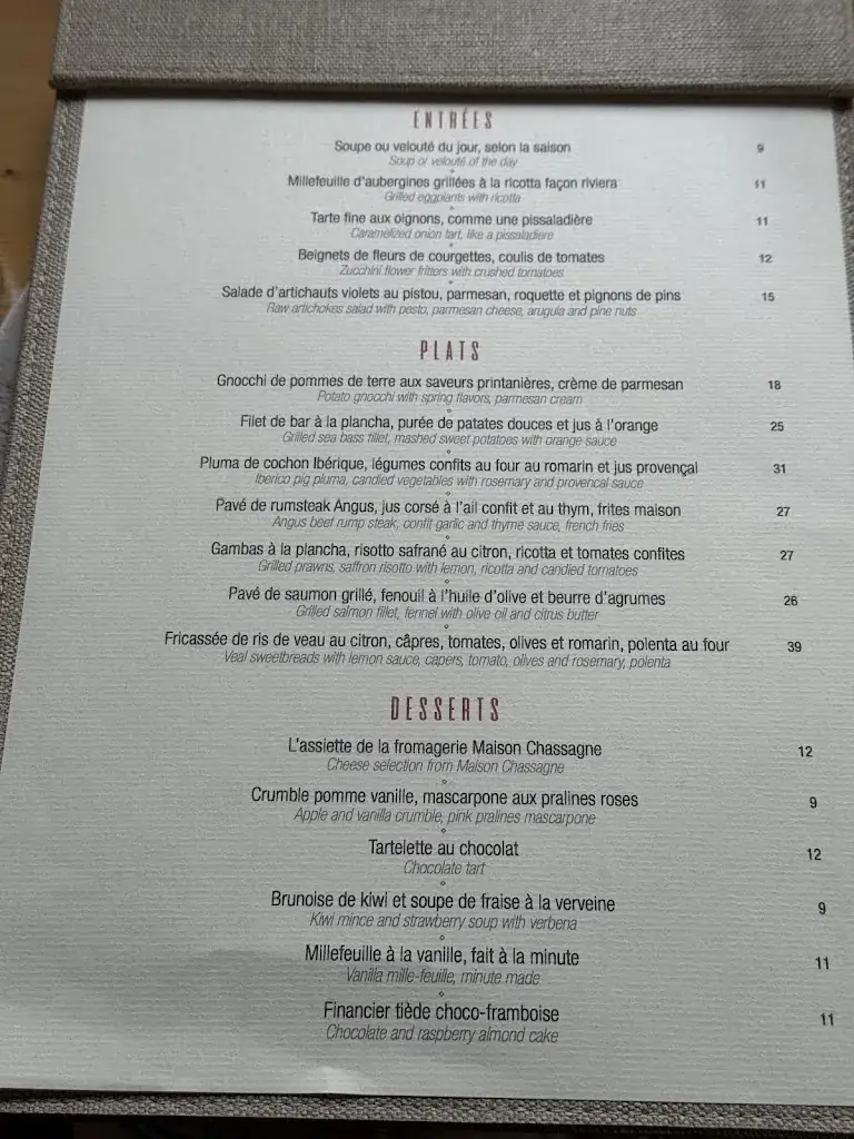 Menu_La Cantine Provençale_Cannes_image_3