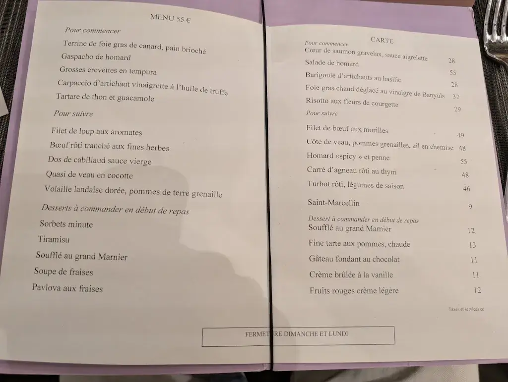 Menü_L'Affable_Cannes_Bild_1