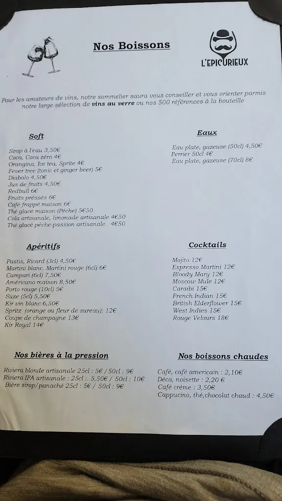 Menu_L'épicurieux_Cannes_image_1