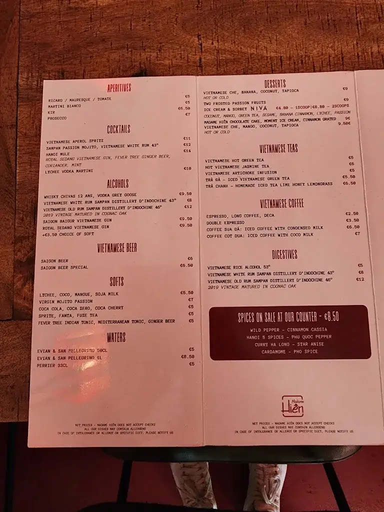 Menu_Madame Hien - Restaurant Vietnamien Cannes_Cannes_image_2