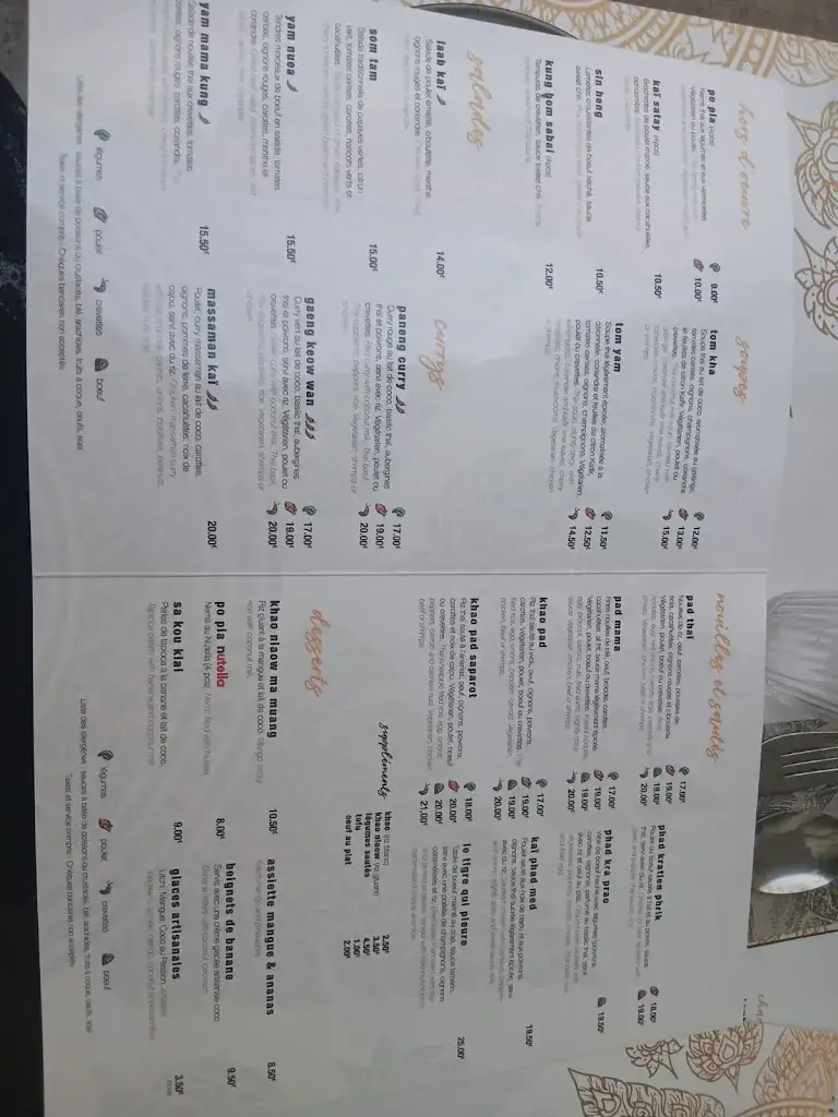 Menu_Chaï Dee - Restaurant Thaï_Cannes_immagine_2