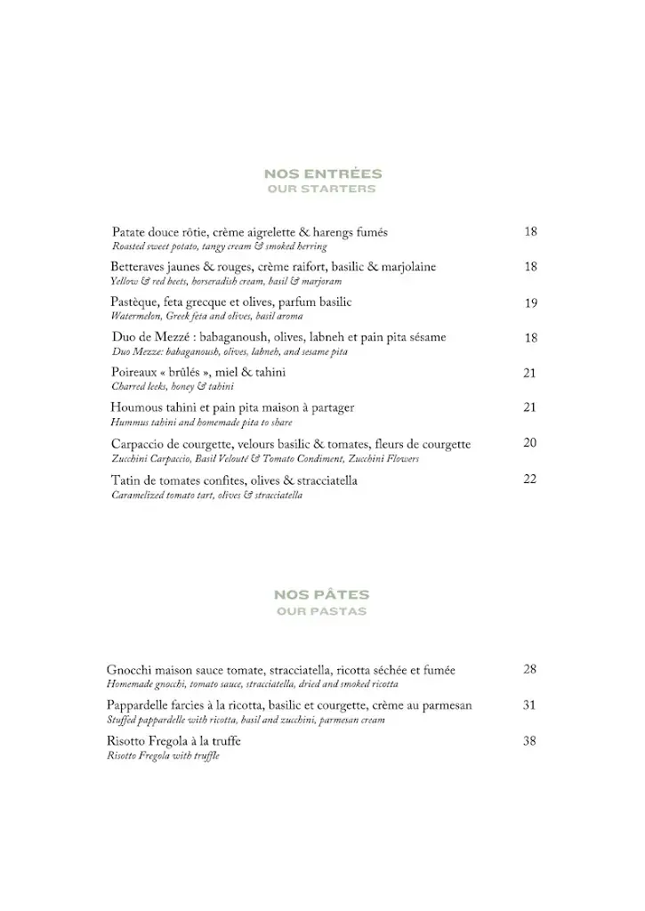 Menu_Restaurant Bella, Cannes_Cannes_image_3