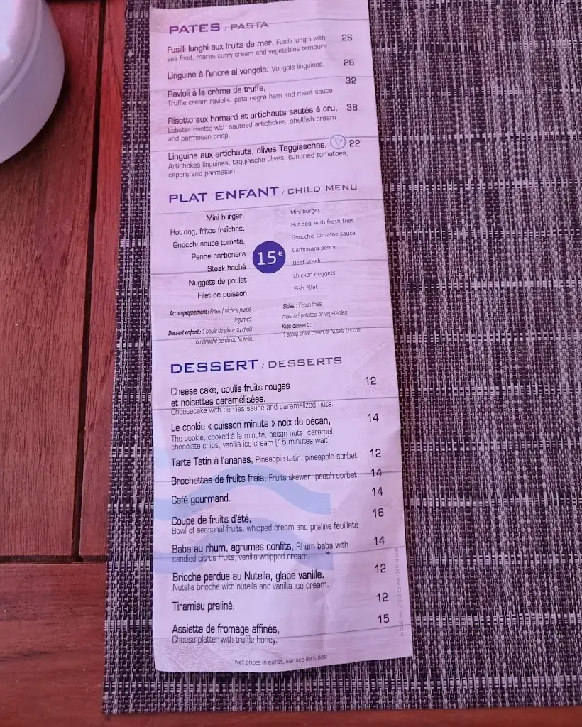 Menu_L'Alba - Beach Restaurant_Cannes_image_2