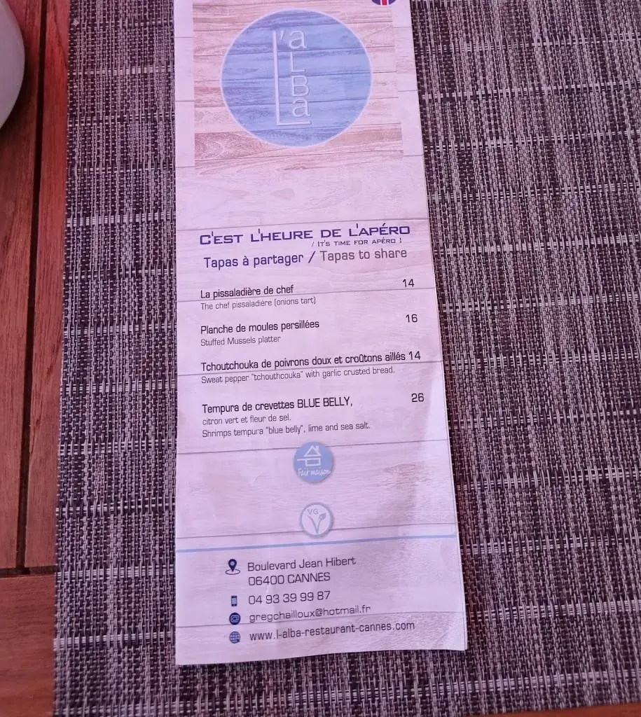 Menu_L'Alba - Beach Restaurant_Cannes_image_4