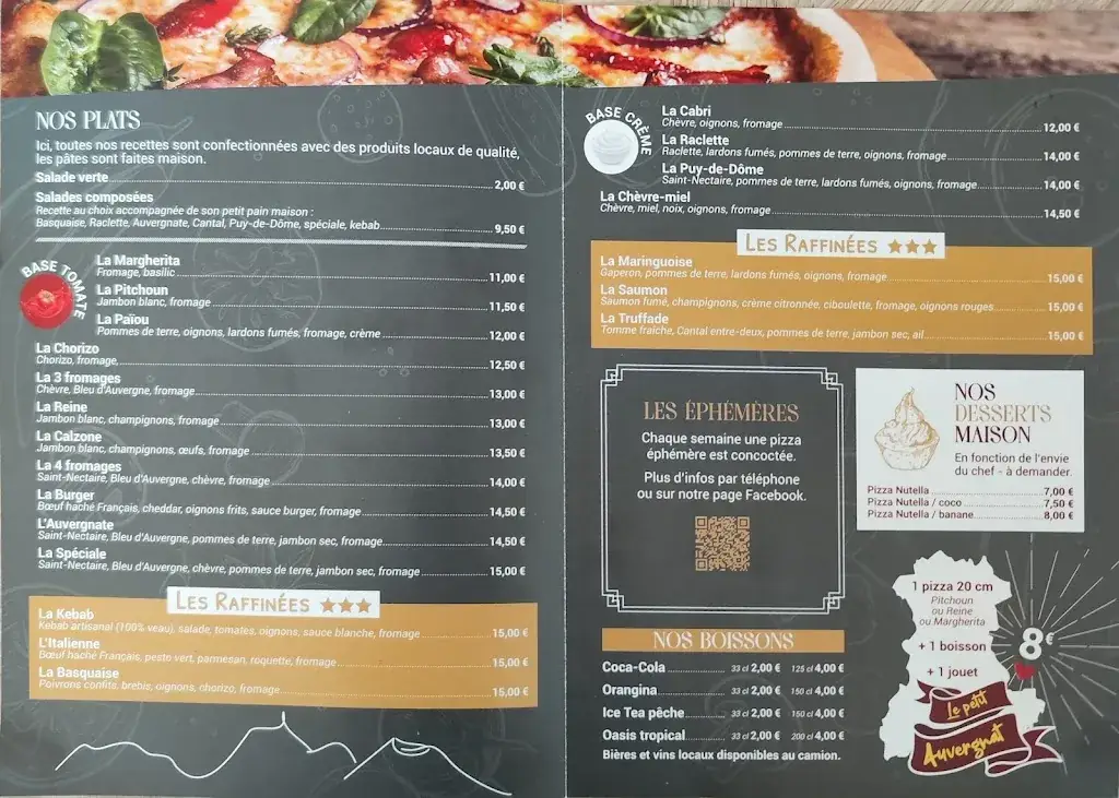 Chez Geoff Pizza restaurant in Pérignat-sur-Allier