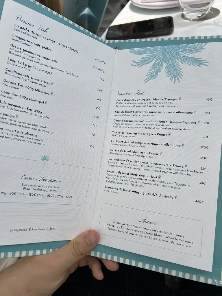 Menu_La Môme Plage_Cannes_image_2