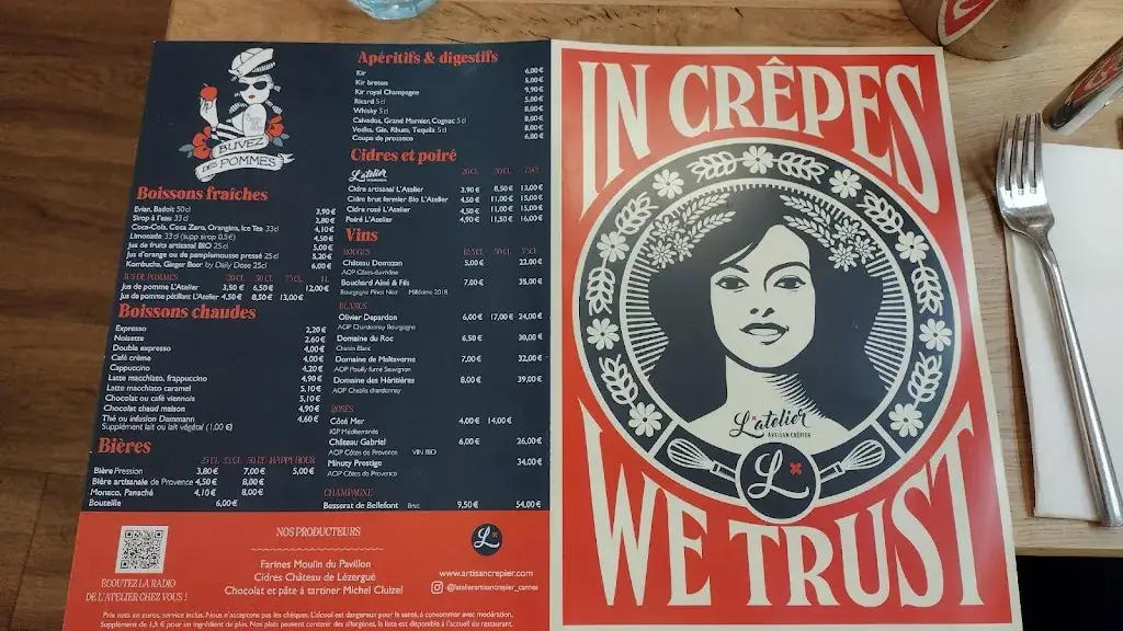 Menu_L' Atelier Artisan Crepier - Cannes_Cannes_image_4