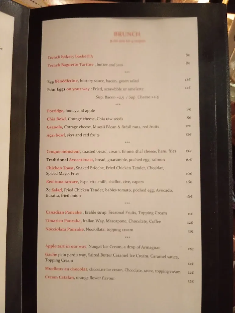 Menu_LE BISTROT MARCEAU / Brunch, Déjeuner & Dîner jazzy_Cannes_immagine_2