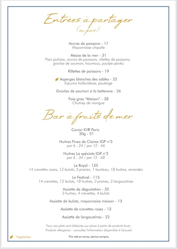Menu_La Plage Du Festival_Cannes_immagine_1