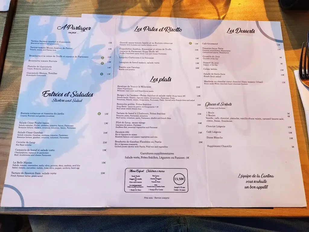 Menu_La Cantina Cannes_Cannes_image_3