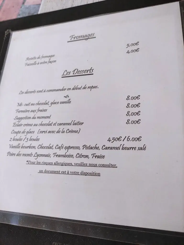 Menu_Restaurant Le Four à Chaux - Restaurateur et Vigneron_Caromb_image_4